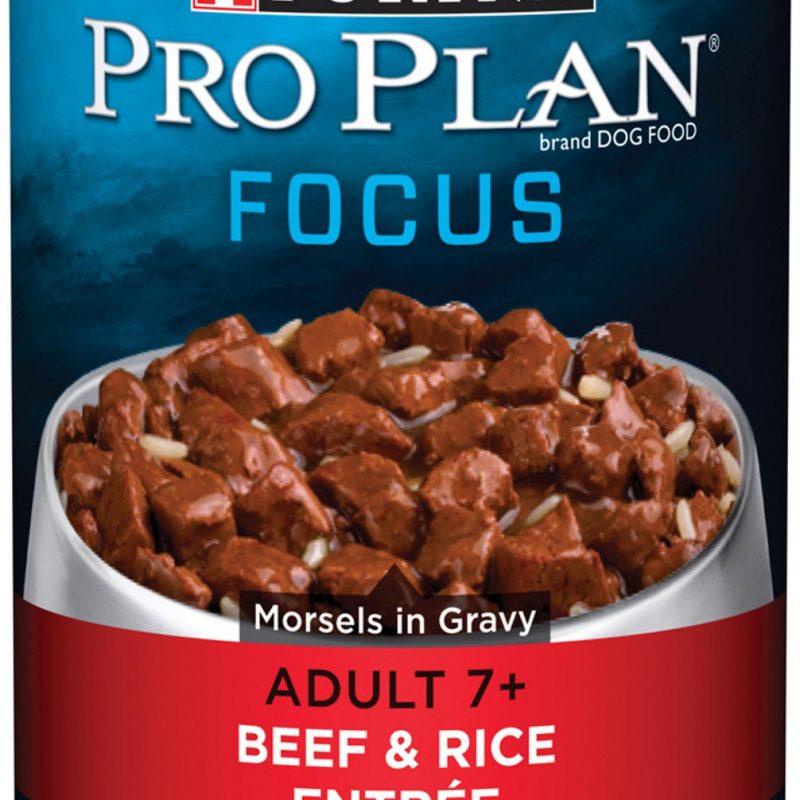 PRO PLAN FOCUS MORSELS SENIOR BEEF AND RICE CANNED DOG 13oz