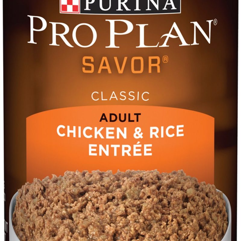 PRO PLAN SAVOR CLASSIC ADULT CHICKEN AND RICE CANNED DOG 13oz
